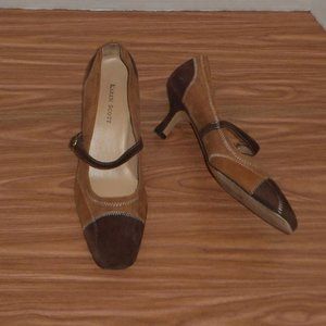 Karen Scot Genuine Suede leather Mary Jane heels